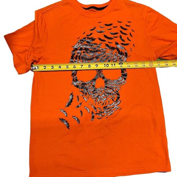 Skull and bats Halloween t-shirt unisex - Picture 4 of 8